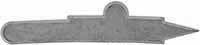 Sideplate for our Lancaster and York County Longrifle,
wax cast nickel silver